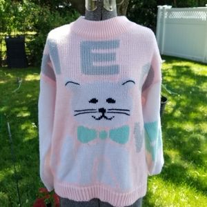 Meow Cat Sweater Size M/L